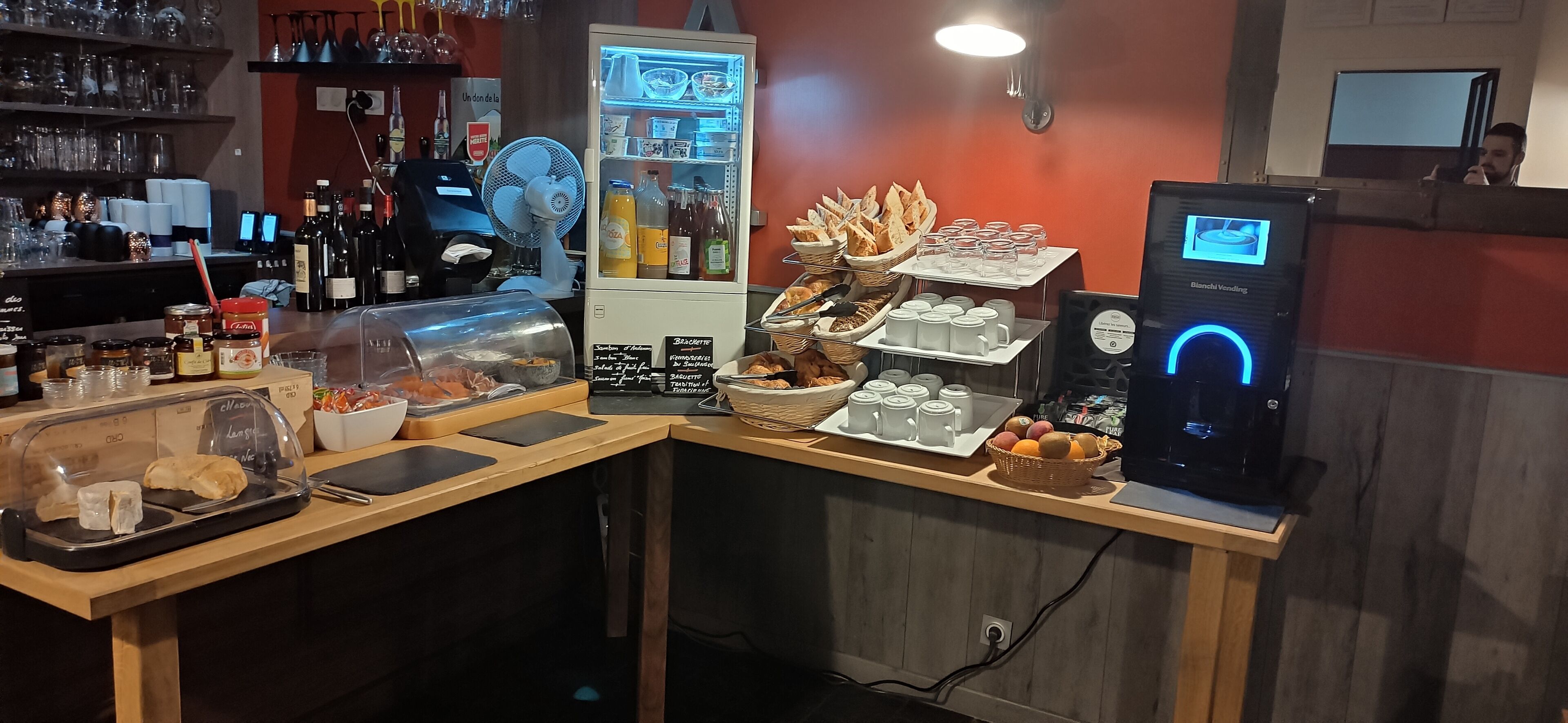 daily buffet breakfast (eur 11 per person)