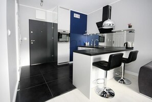 华丽公寓 | 私人简易厨房 | 冰箱、炉灶、洗碗机、茶具/咖啡用具