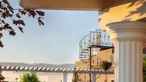 A rooftop terrace with outdoor seating, a pool, and a view of the cityscape. - Mystery Hotel Budapest, Preferred Hotels & Resorts  (Budapest)