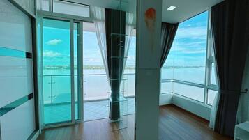 Apartment, 4 Bedrooms, River View | Living area | Smart TV
