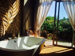 Shower, bathrobes, slippers, towels - Forest Nature Spa (The Crags)
