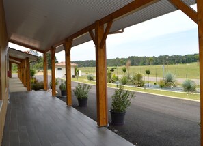 Blick von der Unterkunft