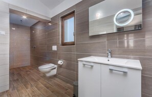 Shower, hair dryer