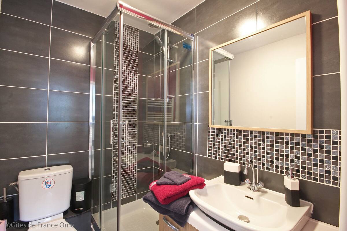 Shower, hair dryer