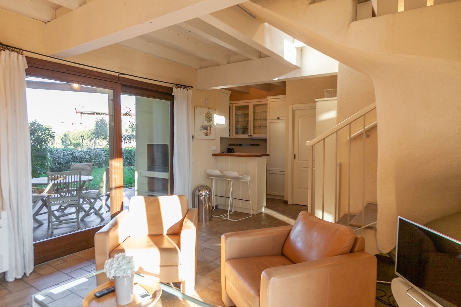 Comfort-Maisonette, 2 Schlafzimmer, Terrasse, Poolseite | Wohnbereich