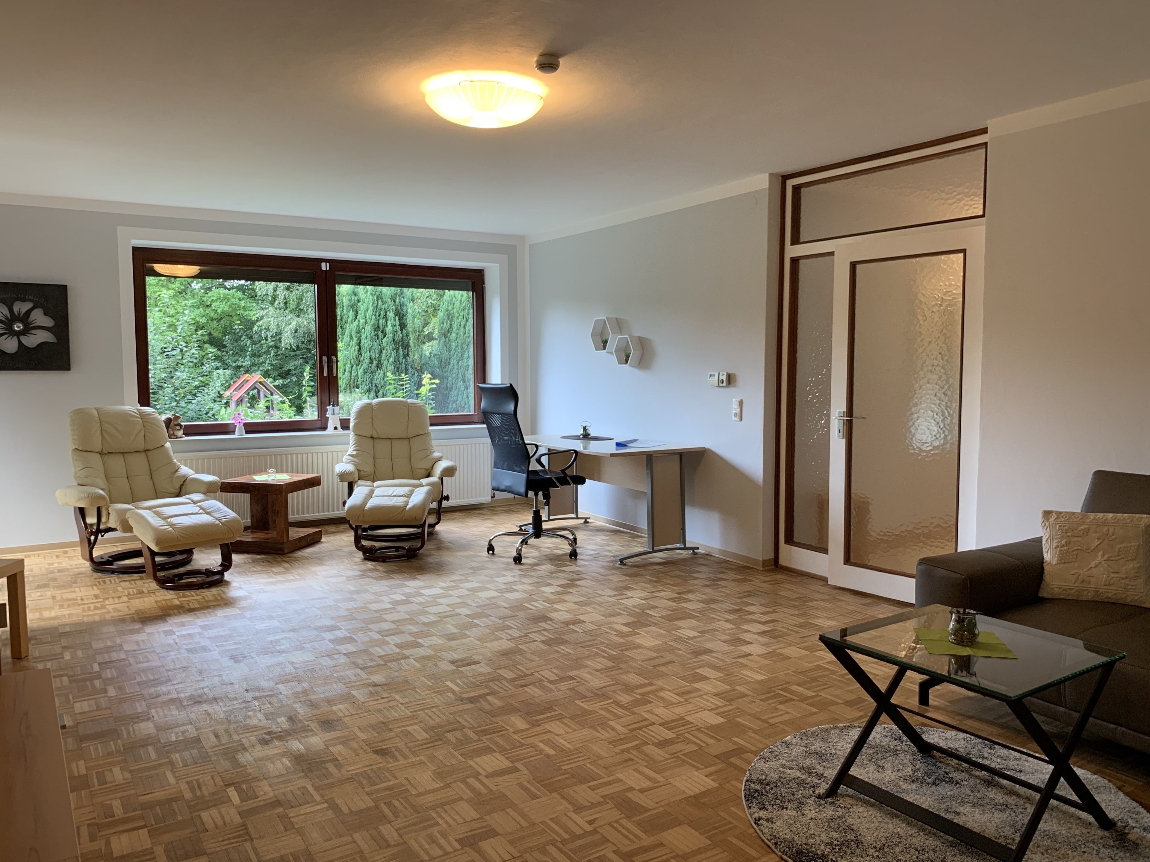 Condo | Living area | 50-inch flat-screen TV with satellite channels, TV