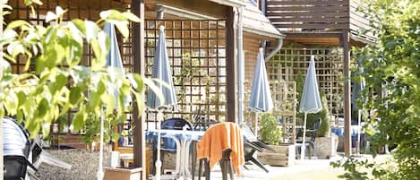 Familienapartment, Terrasse, Erdgeschoss | Terrasse/Patio