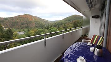 Blick von der Unterkunft