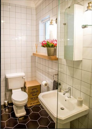 Maison Luxe, 2 chambres | Salle de bain | Douche, articles de toilette gratuits, sèche-cheveux