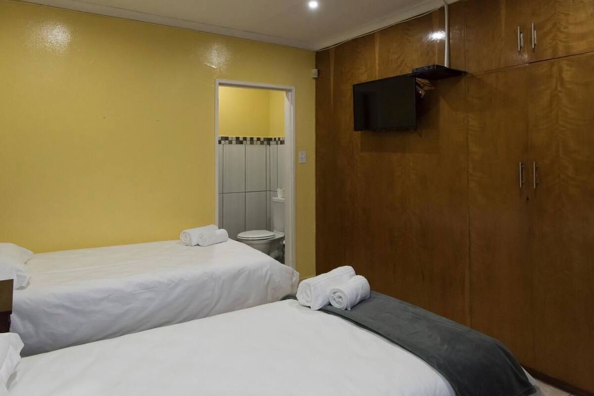 Blackout drapes, iron/ironing board, free WiFi, bed sheets