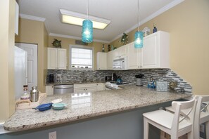 Condo, 2 Bedrooms | Private kitchen | Fridge, microwave, oven, dishwasher