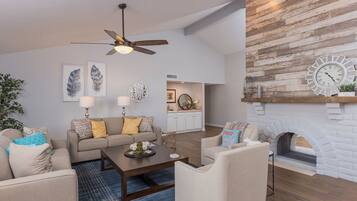 奢華別墅, 5 間臥室, 非吸煙房 | 客廳 | 平面電視