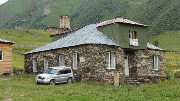 Aerial view - Guesthouse Qaldea (Mestia)
