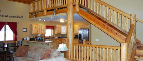 TV, fireplace, DVD player