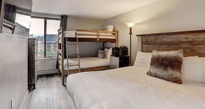 Ski In Ski Out 2 Bed 3 bath, 1100sqft. Vaulted ceiling sleeps 10 in Ctr Village