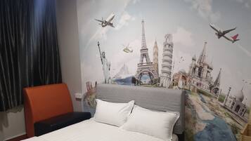 Chambre Double Classique, 1 grand lit, salle de bains privée | Bureau, chambres insonorisées, fer et planche à repasser, Wi-Fi gratuit