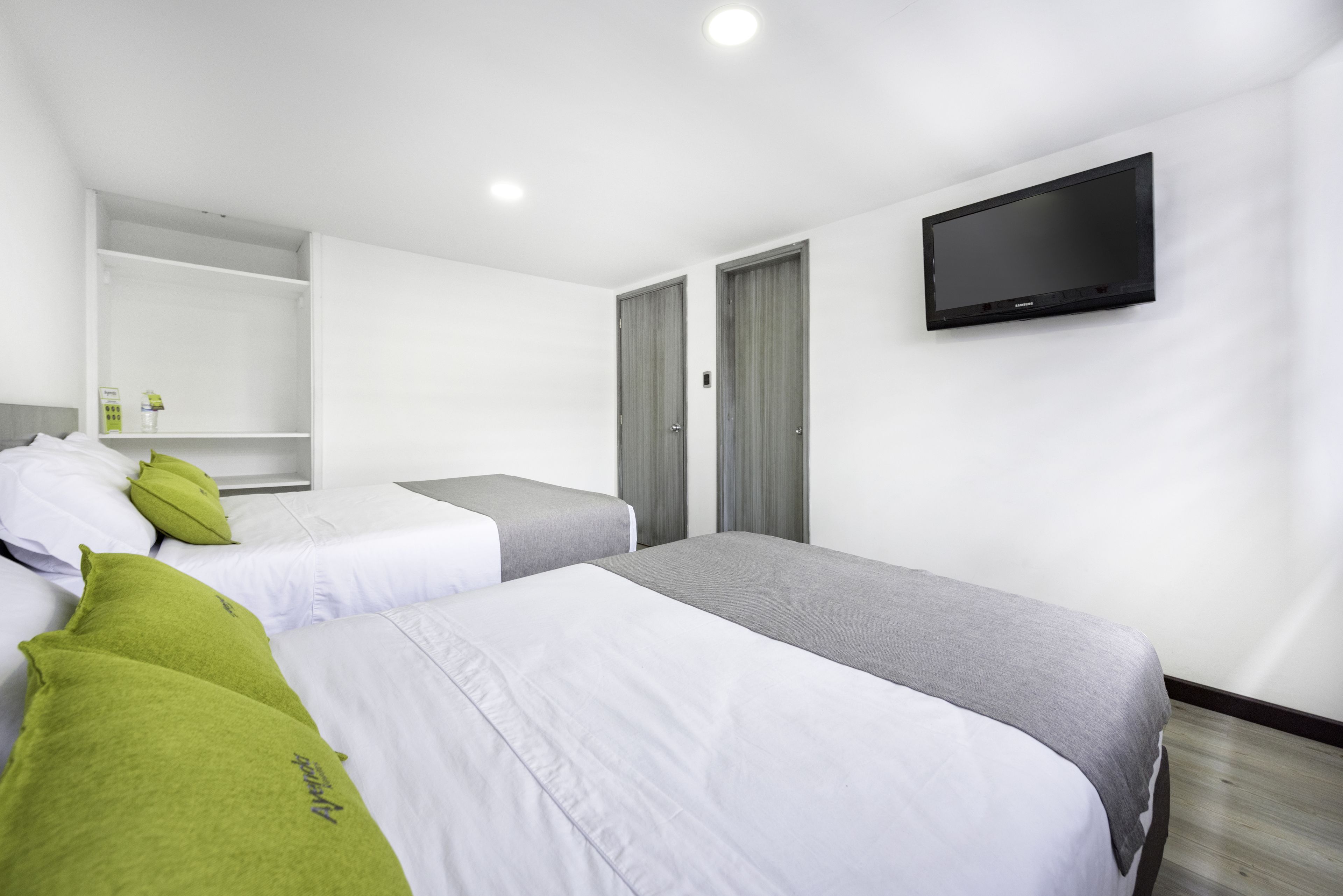 1 bedroom, premium bedding, laptop workspace, free wifi