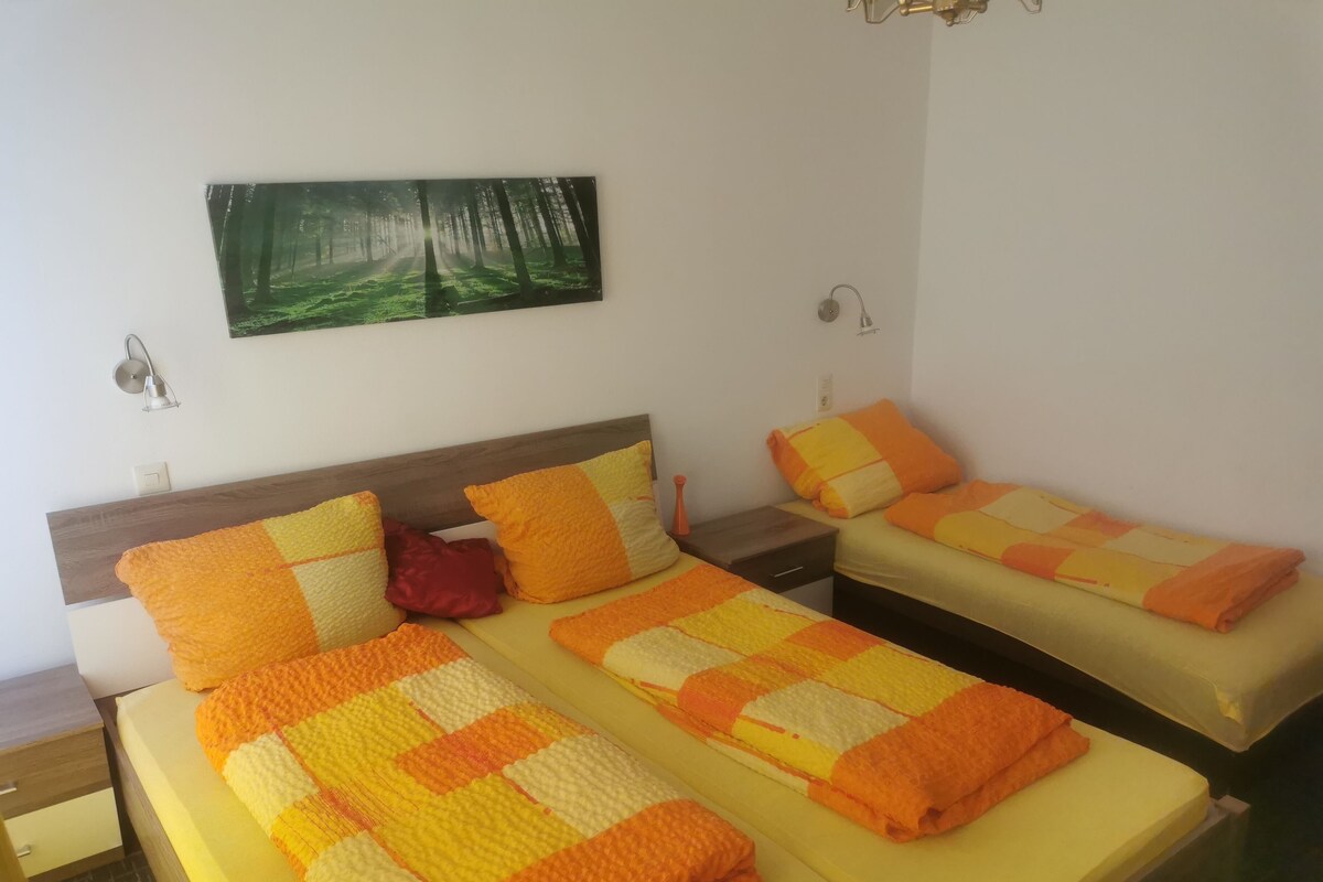 Chambre Triple Classique, 1 chambre, terrasse, vue montagne