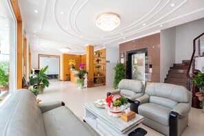 Sittområde i lobbyn