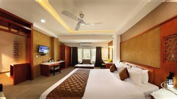 ห้องดีลักซ์ดับเบิล, เตียงควีนไซส์ 1 เตียง | 1 ห้องนอน, ผ้าปูที่นอนฝ้ายอียิปต์, ห้องพักตกแต่งอย่างมีเอกลักษณ์