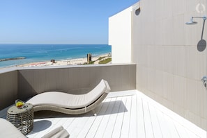 Luxury Apartment, 3 Bedrooms, Sea View | Terrace/patio - 2 Terraces Panoramic Sea View & Parking (Herzliya)