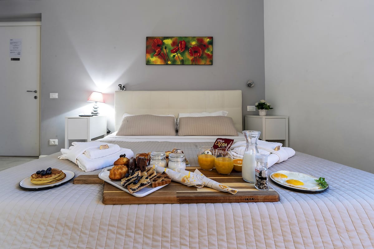 Deluxe-Doppelzimmer | 1 Schlafzimmer, Bettwäsche aus ägyptischer Baumwolle