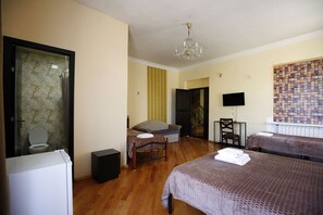 Standard Quadruple Room, 1 Bedroom, Mountain View | 1 bedroom, premium bedding, desk, soundproofing - Green flower hotel (Kutaisi)
