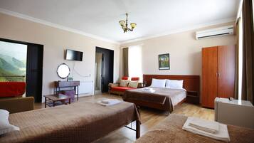 Family Quadruple Room, 1 Bedroom, Balcony (Shower) | 1 bedroom, premium bedding, desk, soundproofing