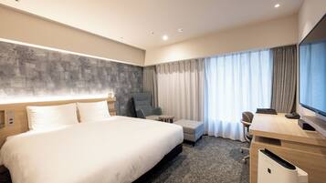 Chambre Double Supérieure, 1 très grand lit, non-fumeurs (24sqm) | Bureau, Wi-Fi gratuit, draps fournis