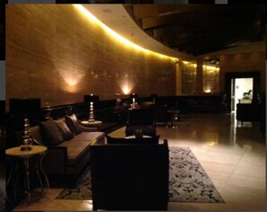 Lobby sitting area - 2 Bedroom Condo by Aubrey Paladin @ Gramercy Residences (Makati)