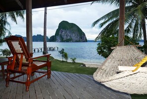 Superior Cottage, Sea View, Beachfront | View from room - Dolarog Beach Resort (El Nido)