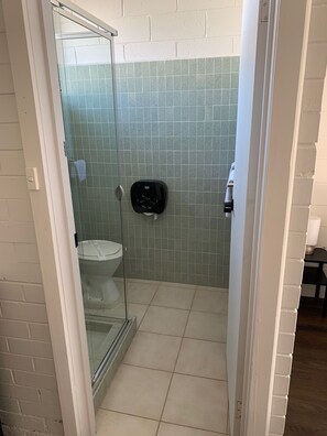 Basic Double Room, 1 Queen Bed | Bathroom | Shower, free toiletries, hair dryer, towels - Wattle Motel (Seymour)