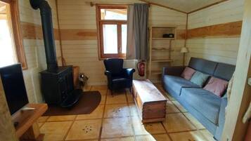 TV màn hình phẳng, lò sưởi