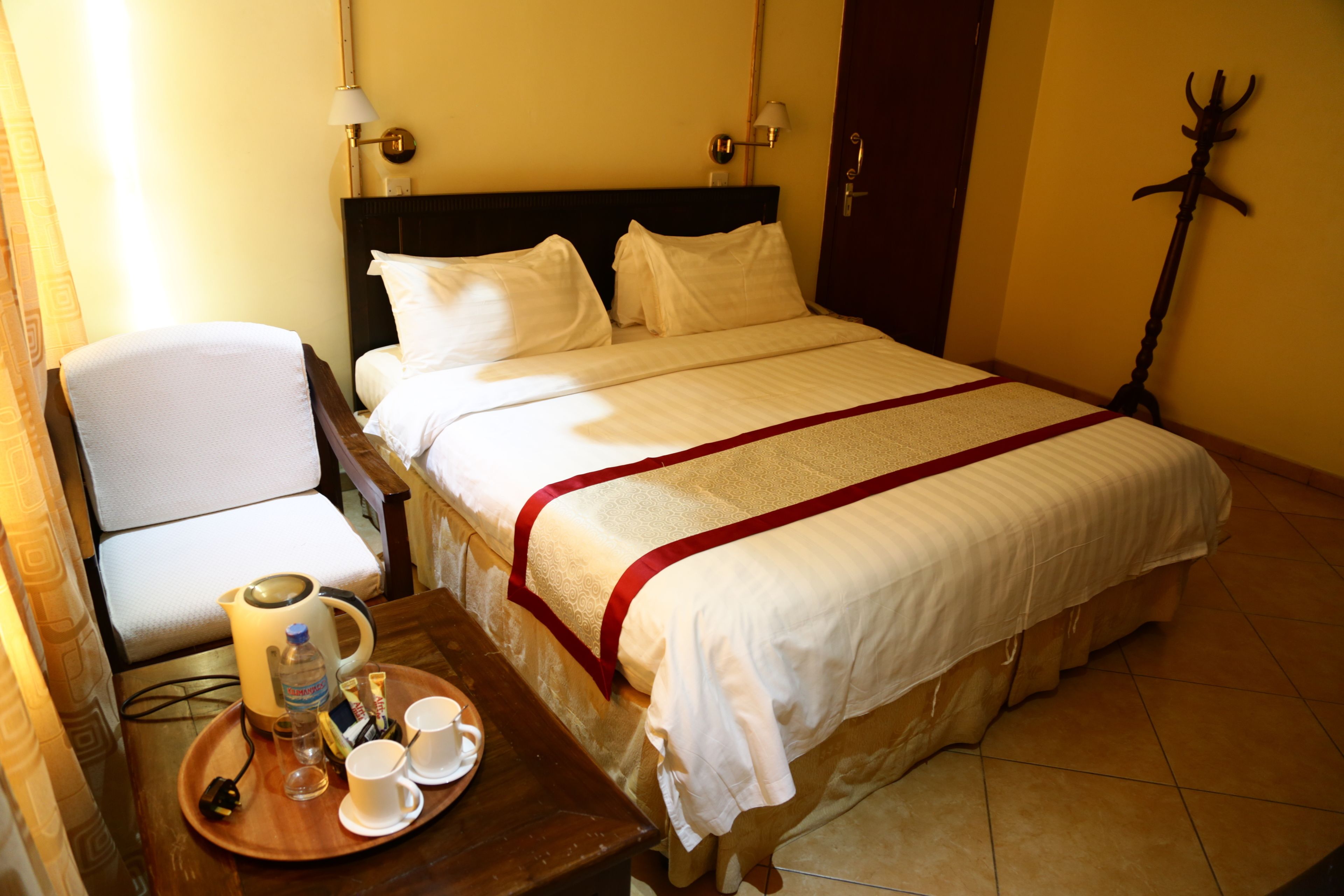 1 bedroom, desk, laptop workspace, iron/ironing board