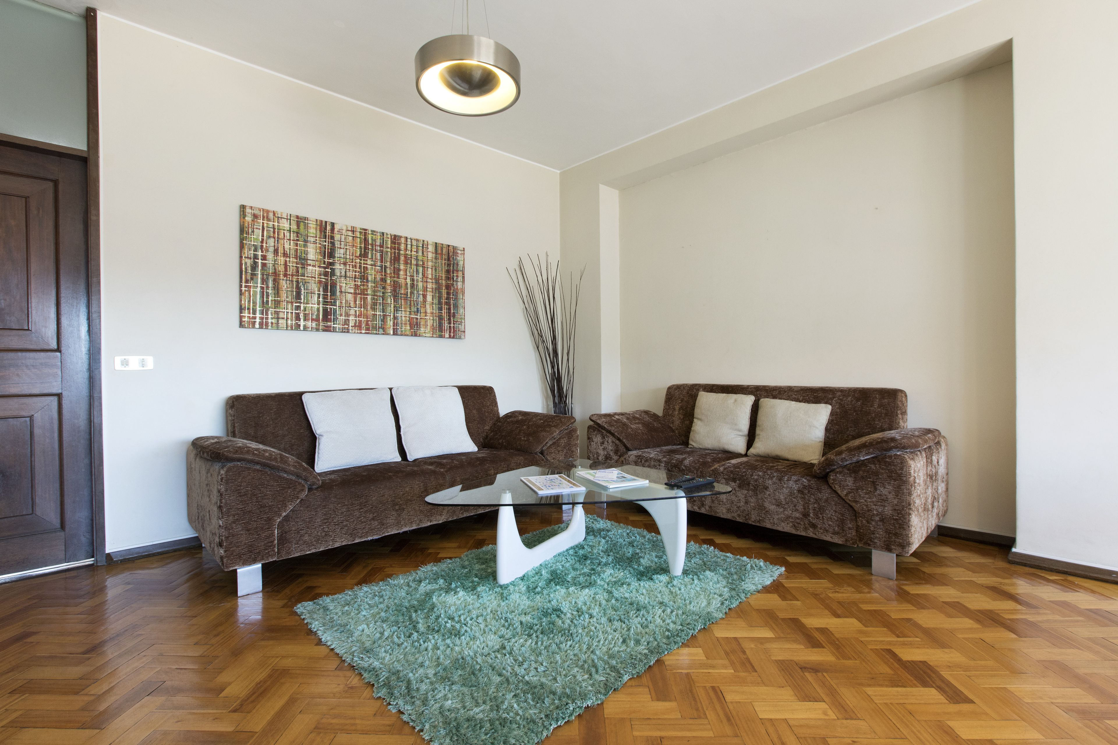 Departamento, 5 habitaciones, balcón, vista a la ciudad | Sala de estar | Televisión de pantalla plana, chimenea y reproductor de DVD 