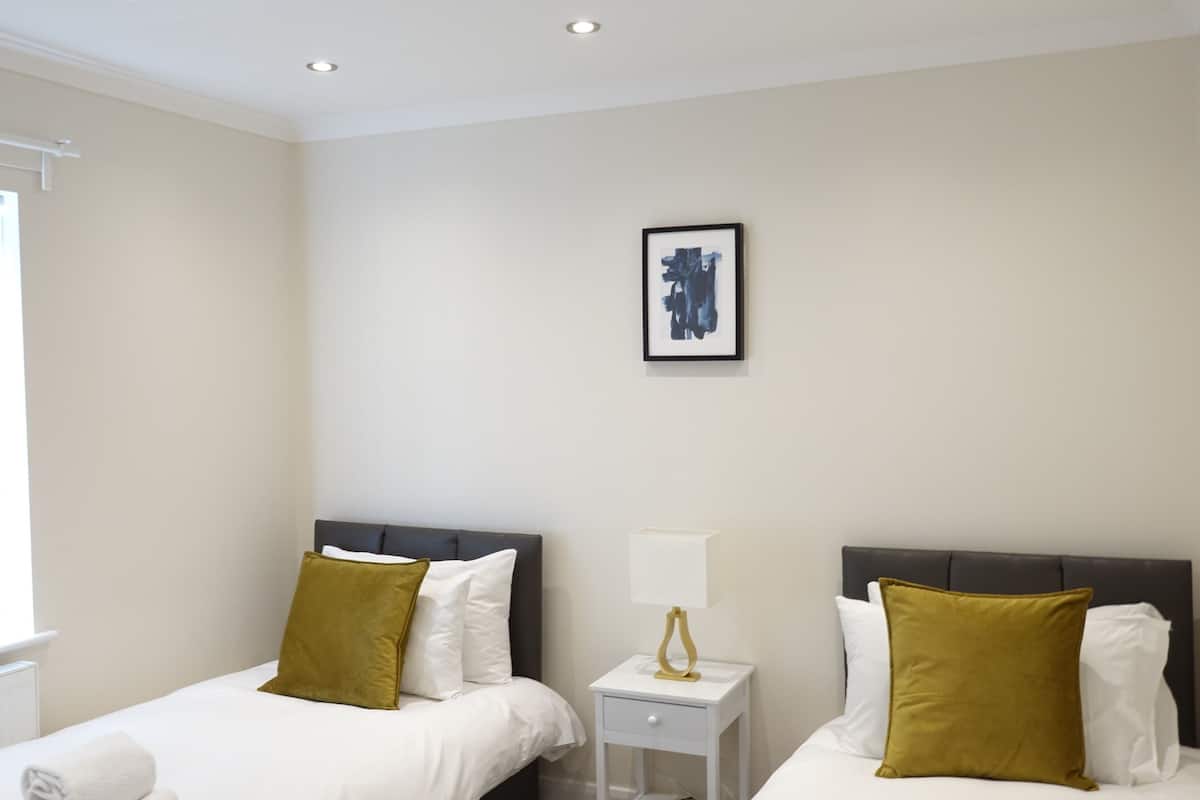 Deluxe Twin Room (Room 4) | Laptop workspace, soundproofing, WiFi (free), bed sheets