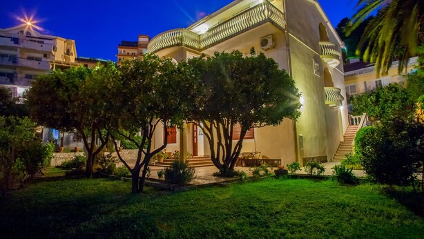 Front of property - evening/night - Villa Mitrovic (Budva)