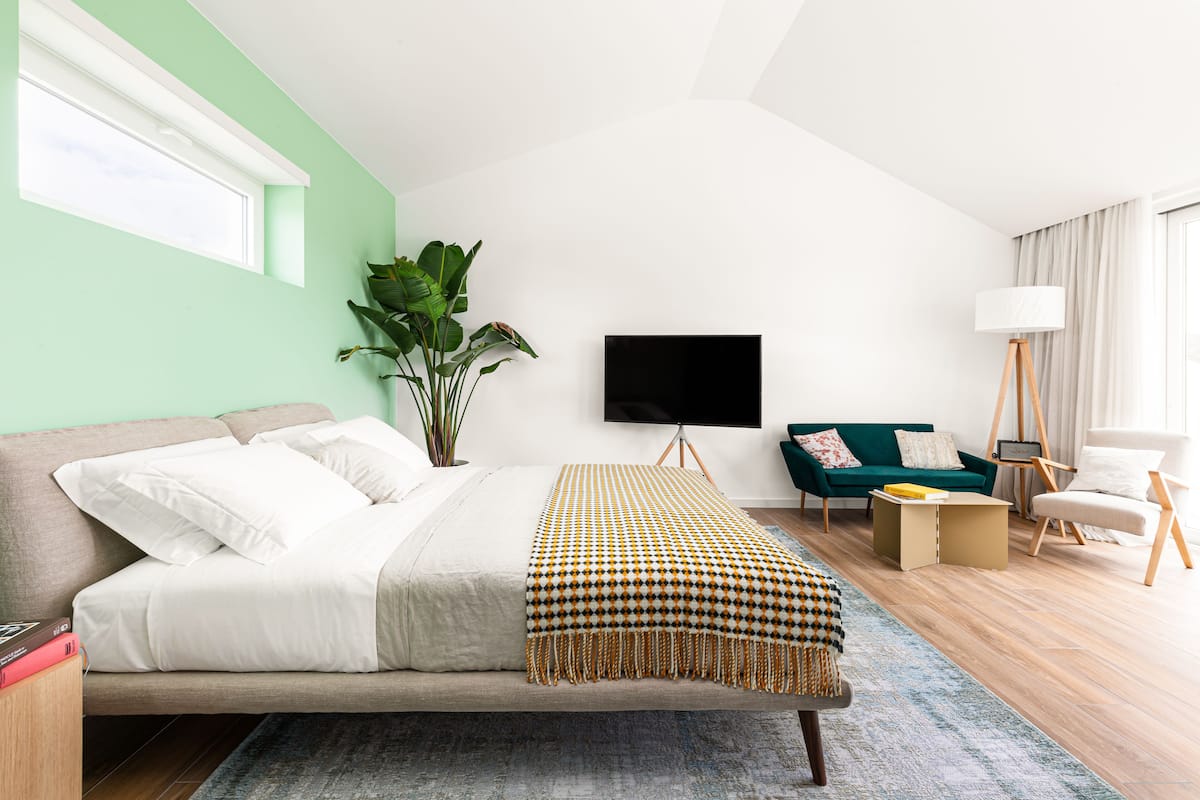 Deluxe studio suite | Een kluis op de kamer, individueel gedecoreerd, individueel gemeubileerd