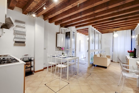 Apartment, 2 Bedrooms, Venetian Style 4 | Living area | TV. Venice Style Apartments
