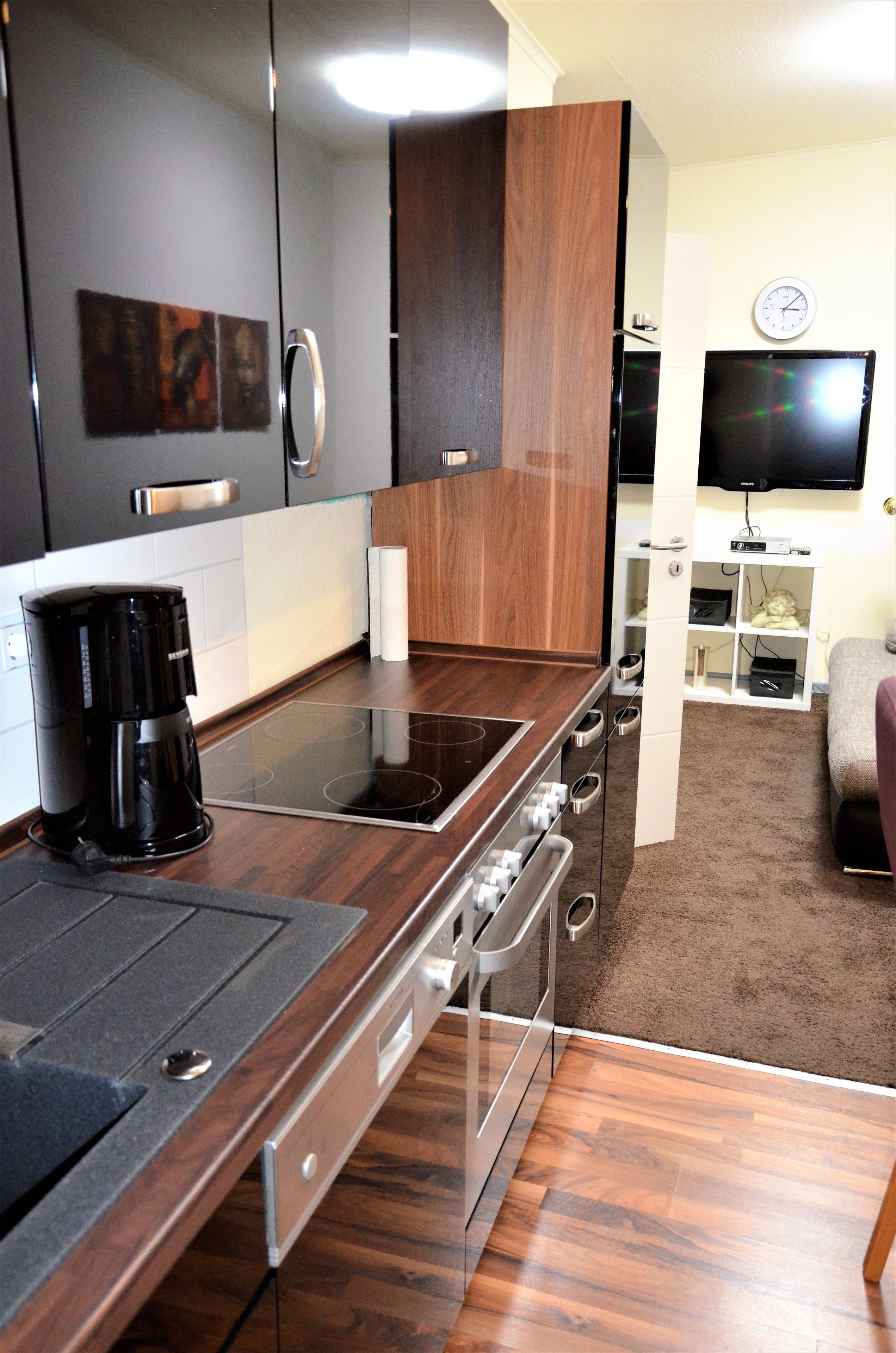 Apartment, 1 Schlafzimmer | Eigene Küche | Kühlschrank, Mikrowelle, Wasserkocher mit Kaffee-/Teezubehör