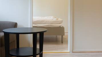 Tweepersoonskamer, 1 tweepersoonsbed, kitchenette | Woonruimte
