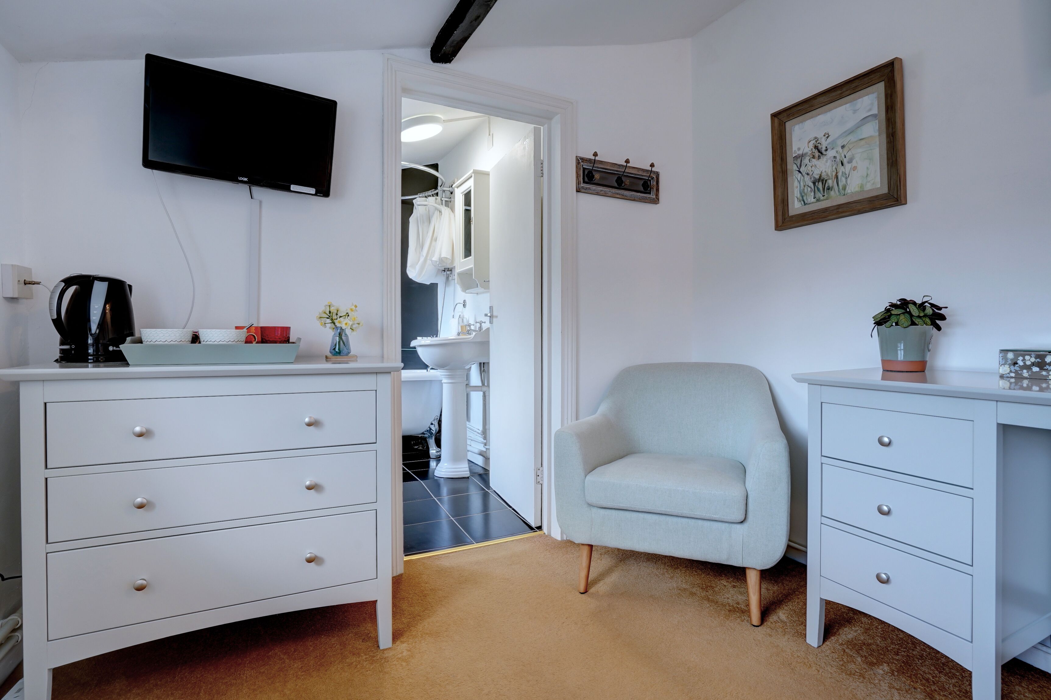 デラックス ルーム ダブルベッド 1 台 ガーデンビュー | エジプト綿のシーツ、高級寝具、客室ごとに異なる装飾、客室ごとに異なるインテリア