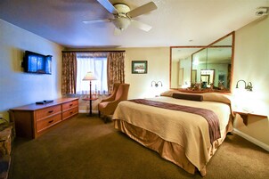 1 bedroom, iron/ironing board, free wired Internet, bed sheets