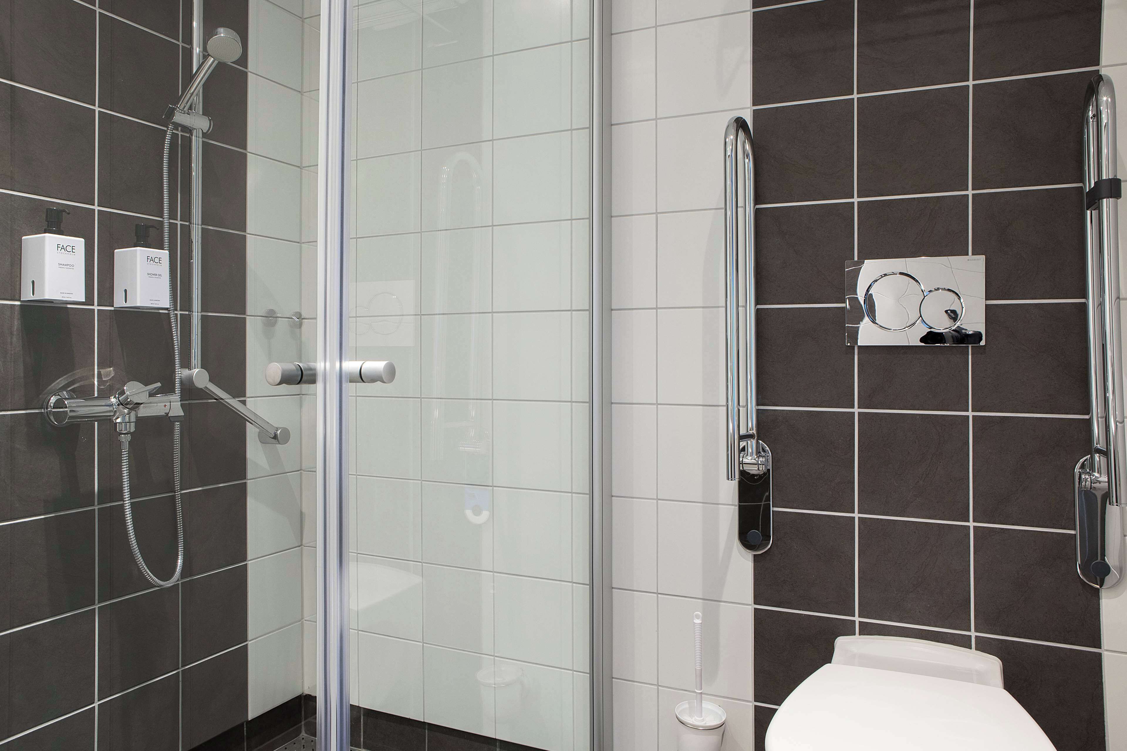 pillow-top beds, desk, blackout curtains, soundproofing