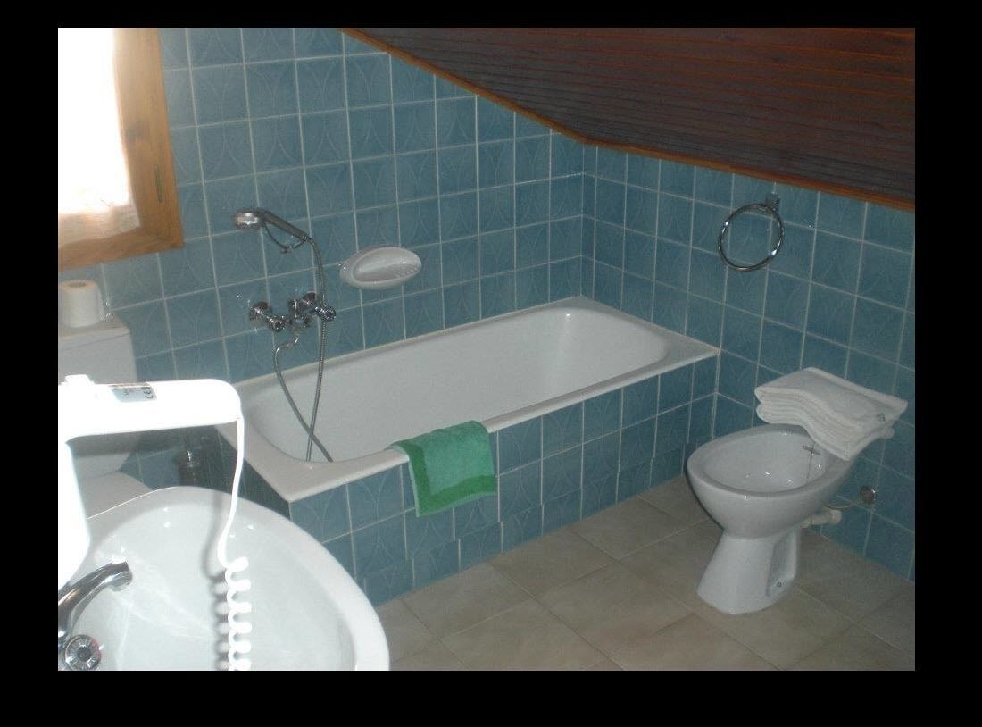 shower, free toiletries, bidet, towels