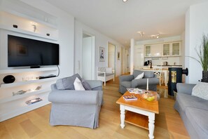 Fernseher, Kamin
