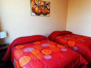Free WiFi, bed sheets