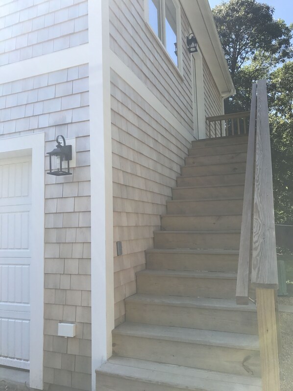 Exterior detail - Clean, bright apartment with AC and private yard! (Edgartown)