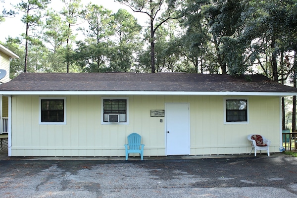 Ample parking space in front of The Shed