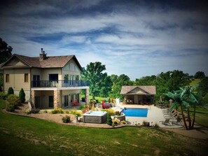 Exterior - Scenic Lakeside Chateau with Heated Pool, Hot Tub & Outdoor Kitchen-TV-Fireplace (Belle)